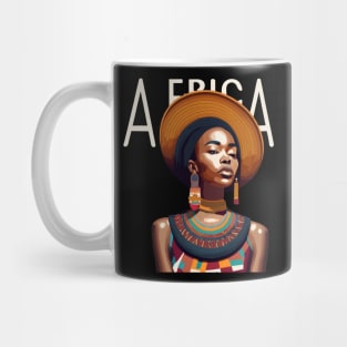Afrocentric Woman Africa Mug